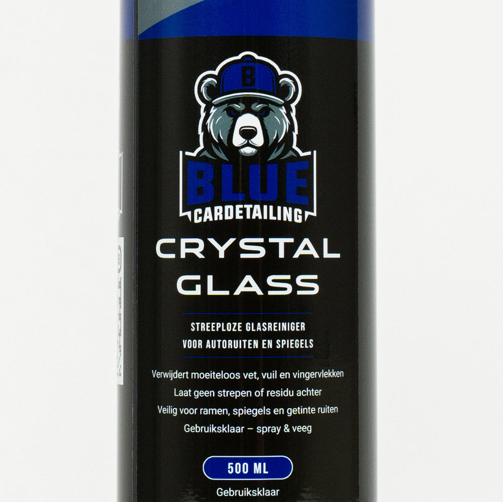 Crystal Glass glasreiniger 500ml spray Cardetailing Blue close up
