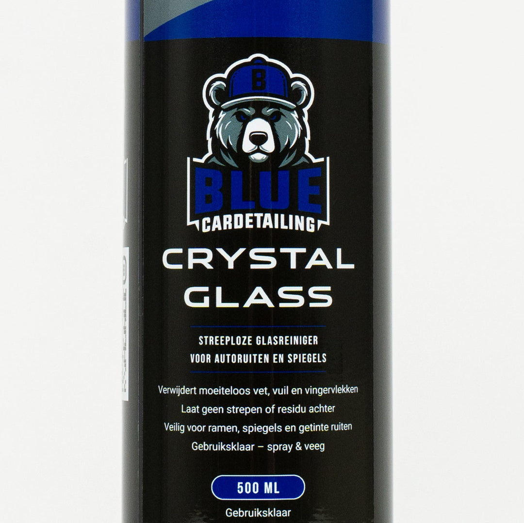 Crystal Glass glasreiniger 500ml spray Cardetailing Blue close up