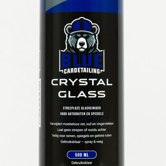 Crystal Glass glasreiniger 500ml spray Cardetailing Blue close up